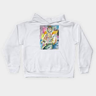 ERIC CLAPTON watercolor portrait .2 Kids Hoodie